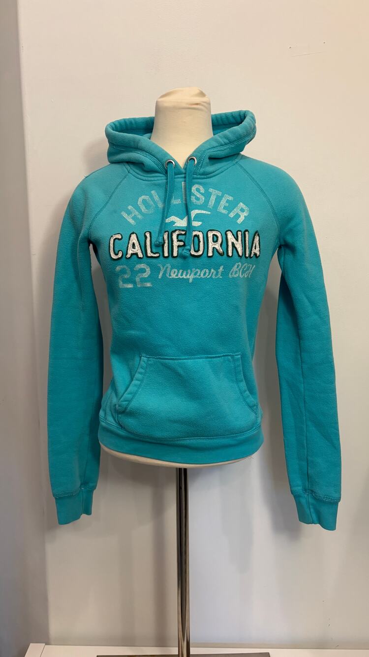 Y2K Hollister California Newport Beach 22 Turquoise Hoodie Women’s S
